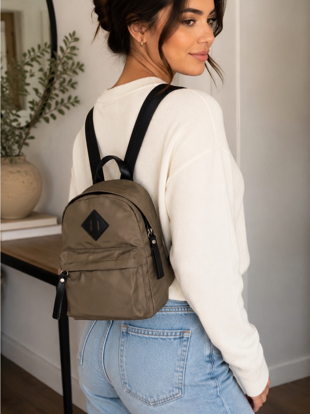 Madden Girl Tan and Black Backpack